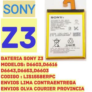Batería Sony Z3 Envíos!!!