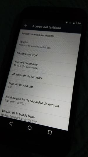 Moto G3 3a Generación