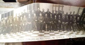 Antigua fotografía del primer congreso nacional de Química