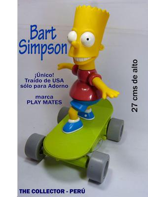 Bart Simpson En Patineta Único De Colección