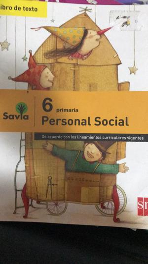 Libro Texto Personal Social 6 To Grado