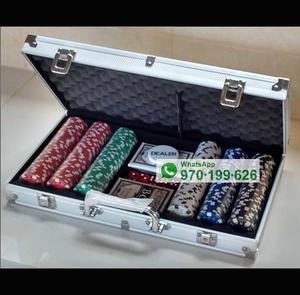 Maleta Aluminio 300 Chips 11.5g Poker