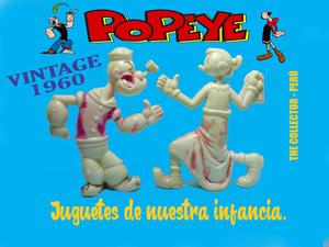 POPEYE y OLIVA Figuras Vintage 