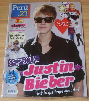 Justin Bieber Revista Nueva y Sellada