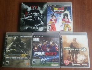 Cambio Ps3: Dragon Ball, Resident Evil, COD, PES17, Socom,