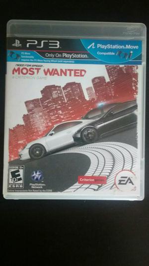 Vendo Need For Speed Most Wanted Ps3