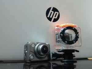 HP AC200 Cámara de fotos digital con funda sumergible a 60