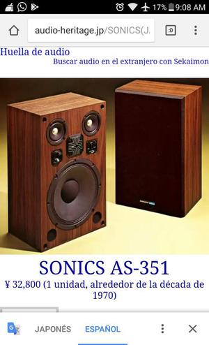 Parlantes Sonics