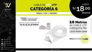 Cable De Red Utp Categoría 6 Preparado Listo Para Usar