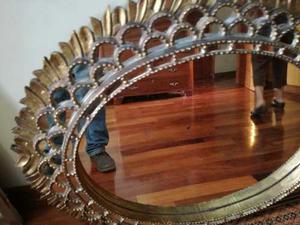 Espejo Antiguo De Madera, Elegante