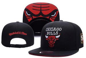 Gorra Chicago Bulls Mitchell Ness Regulable Nueva Black And