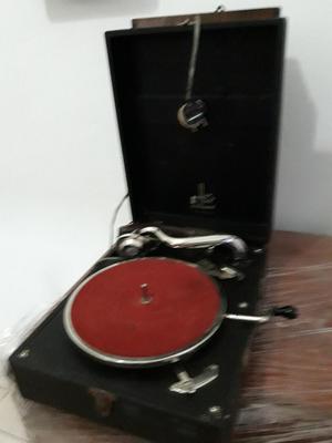 Antiguo Fonografo Tocadiscos Doble Brazo