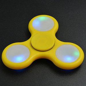 Fidget Spinner Color Amarillo con Leds