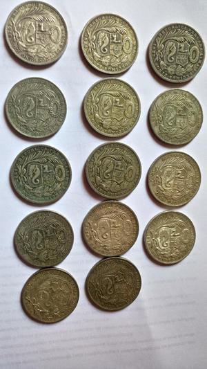 Monedas de 1 Sol, 9 Y 5 Decimos de Plata