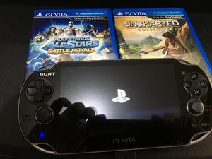 REMATO Playstation VITA con 2 juegos, tarjeta de memoria de