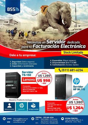 Servidores HP y Lenovo