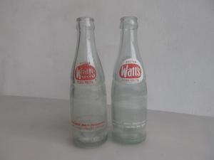 antiguas botellas de refrescos WATTS