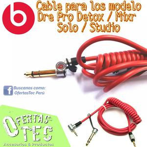 Cable De Audio Para Beats Pro, Studio, Mixr, 100 Original