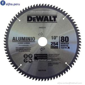 Disco De Corte 10 Pulg 80 Dientes Dewalt Para Aluminio
