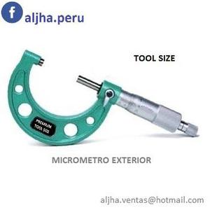 Micrometro Exterior 025mm mm Tool Size