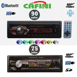 Autoradio Cafini con Bluetooth Mp3 entrada Usb y Micro sd