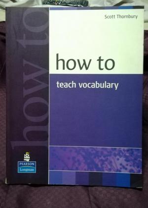 Libro How to teach vocabulary