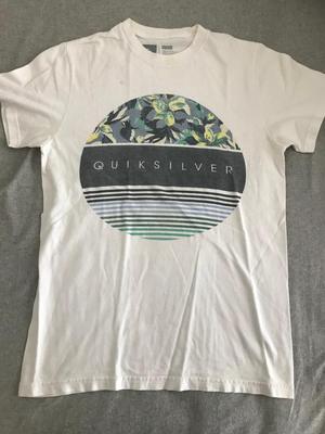 Polo/Camiseta 'Quicksilver,' blanca, nueva, talla 's'
