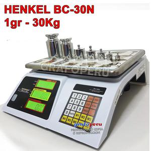 Balanza Electronica Henkel Bc 30n 1 Gramo 30kg Calidad 
