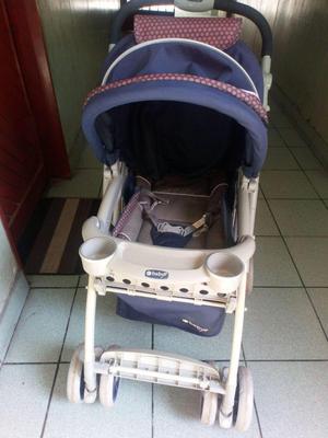 Coche Cuna Infantil Azul Baby