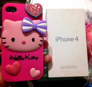 Funda Goma Hello Kitty iPhone 4,4S