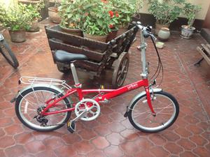 Bicicleta plegable URBAN roja