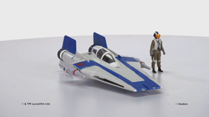 Nave Resistance AWing Fighter and Resistance Pilot Star Wars