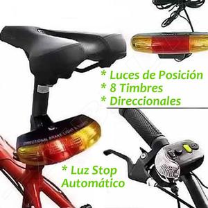 Pack Luces Con Direccionales Luz, Stop timbres Bicicleta.