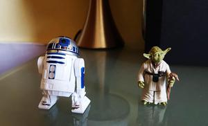 Star Wars R2 D2 y Yoda 3.75 inch