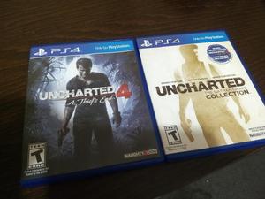 Remato juegos ps4, Colección Uncharted 1 al 3 y el