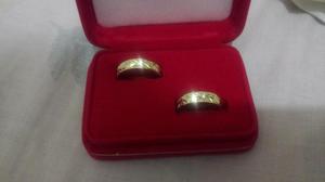 Venta de anillo de matrimonio oro 18 k talla unica 10 y 7