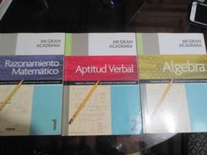 Libros de Razonamiento Matemática, aptitud verbal y