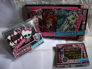 Monster High Combo: Radio reloj, pizarra magnetica,