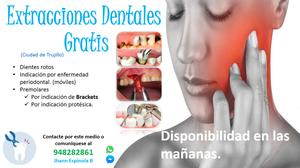 EXTRACCIONES DENTALES GRATIS!!!