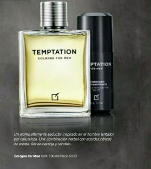 Perfume Temptation Desodorante Hombre.