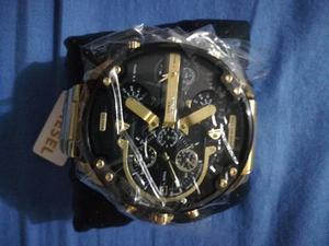 Reloj Diesel Dorado Original Lujoso Caja