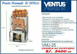 Maquina Exprimidora de Naranjas Ventus VMJ25 NUEVA