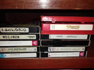 10 CASSETES CINTAS VHS