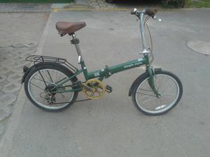 Bicicleta Plegable Verde
