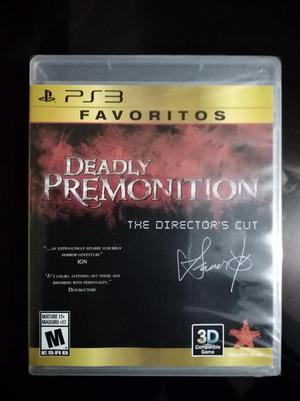 Deadly Premonition Ps3 Nuevo Y Sellado.