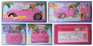 GLAM AUTO Convertible Para Barbie Muñecas Niñas Mattel