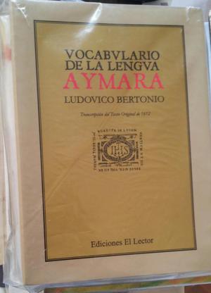Vocabulario de La Lengua Aymara Ludovico Bertonio