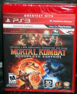 Mortal Kombat Edicion Completa Ps3 Nuevo y sellado stock