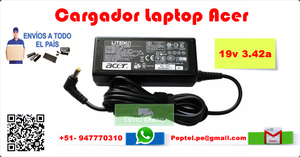 Cargador Laptop Acer 19v 3.42a