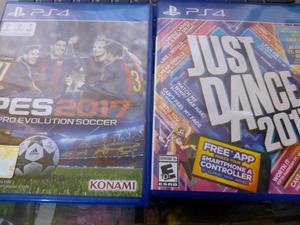 Pes 17 Y Just Dance 17 Ps4